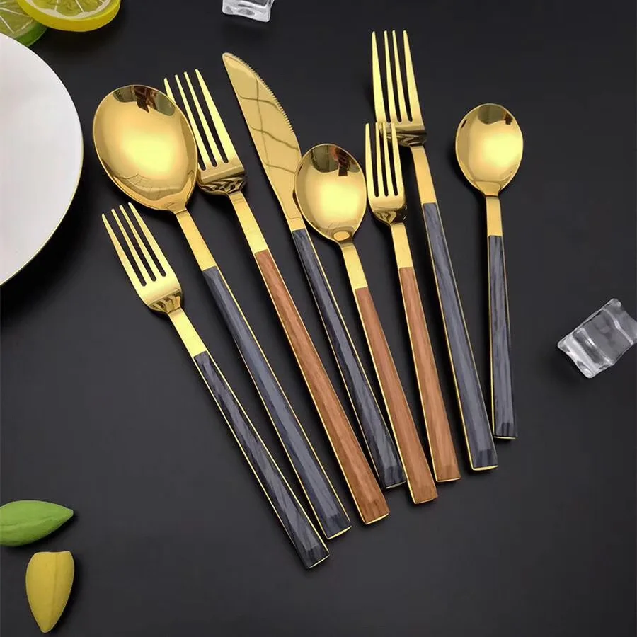 posate 16pcs 24pcs dinnerware table setting wholesale plastic handle stainless steel cutlery set
posate 16pcs 24pcs dinnerware table setting wholesale plastic handle stainless steel cutlery set