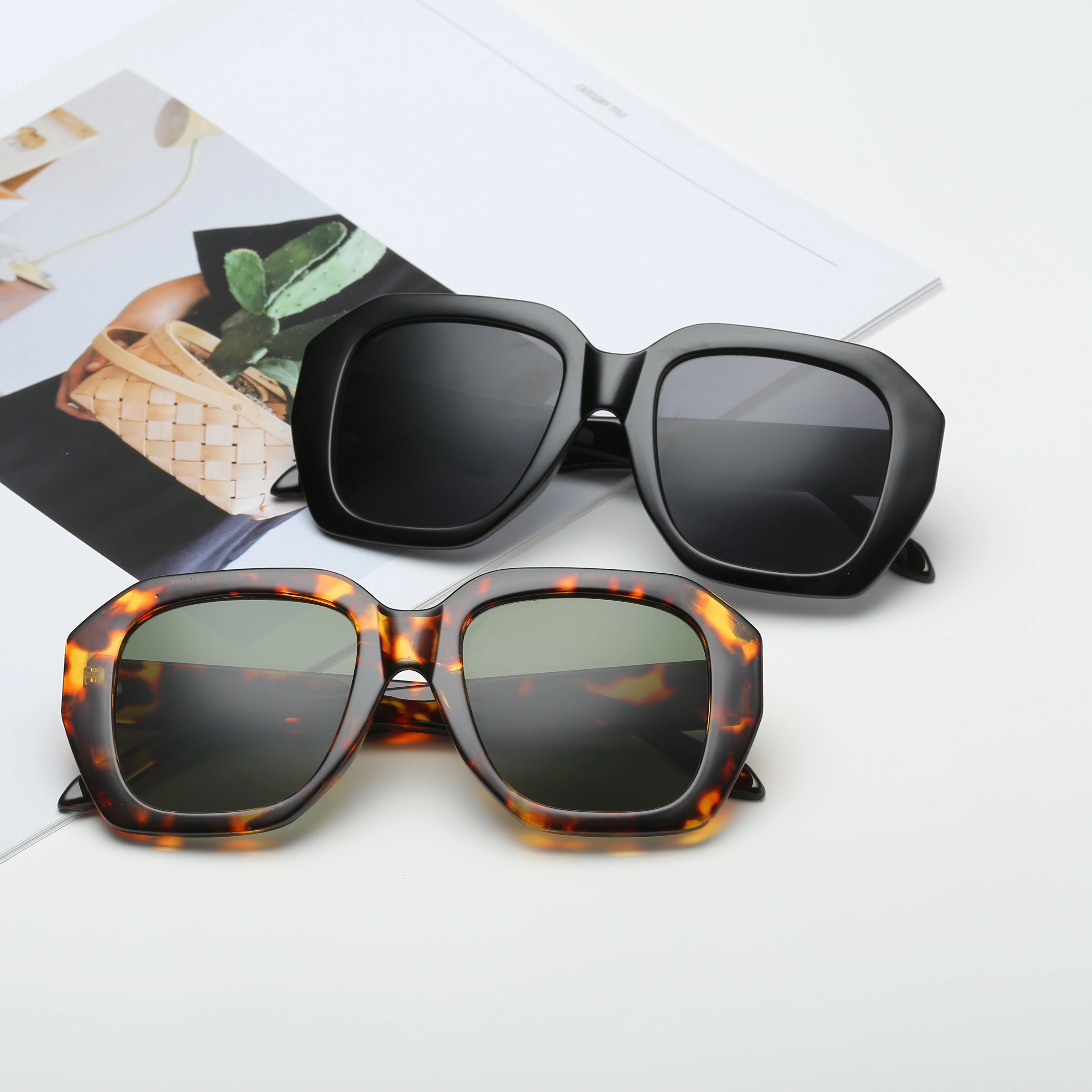 Square Oversized Black Shade, High Quality Acetate Sunglasses for Men Women, Custom colors
Square Oversized Black Shade, High Quality Acetate Sunglasses for Men Women, Custom colors