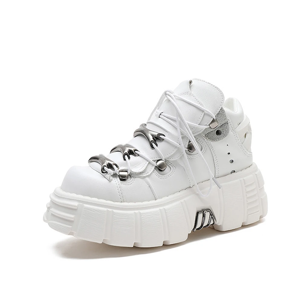2022 Heavy metal thick-soled high-top punk small leather shoes motorcycle boots platform sneaker woman wholesale
2022 Heavy metal thick-soled high-top punk small leather shoes motorcycle boots platform sneaker woman wholesale