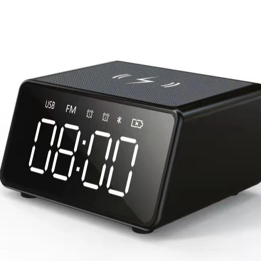 Digital Alarm Clock FM Radio Fast Wireless Charger Station for iPhone/Samsung Galaxy 5 Level Dimmer USB Port LED Clock, Black
Digital Alarm Clock FM Radio Fast Wireless Charger Station for iPhone/Samsung Galaxy 5 Level Dimmer USB Port LED Clock, Black