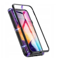 

Luxury Phone Case For Samsung M10 M20 M30 Magnetic Phone Case For Samsung A10 A20 A30 A40 A50 A70 Back Tempered Glass Case