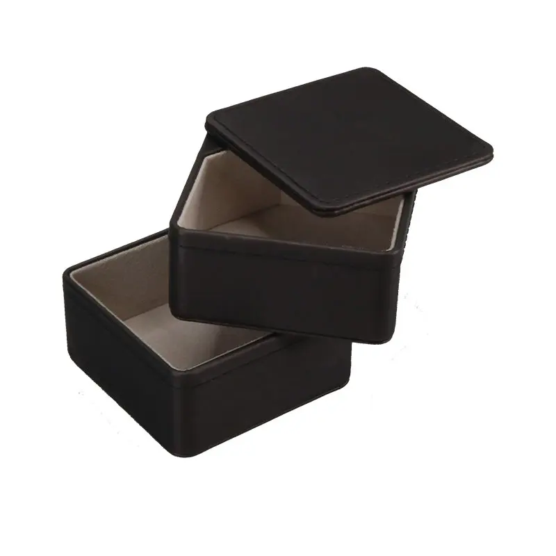 cardboard frame coverred with  leather  and velvet  inside logo