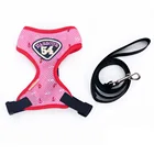 Puppy Dog Soft Mesh Walking Lead Leash Small Size Dog Harness Vest Pets Chest Strap Vest