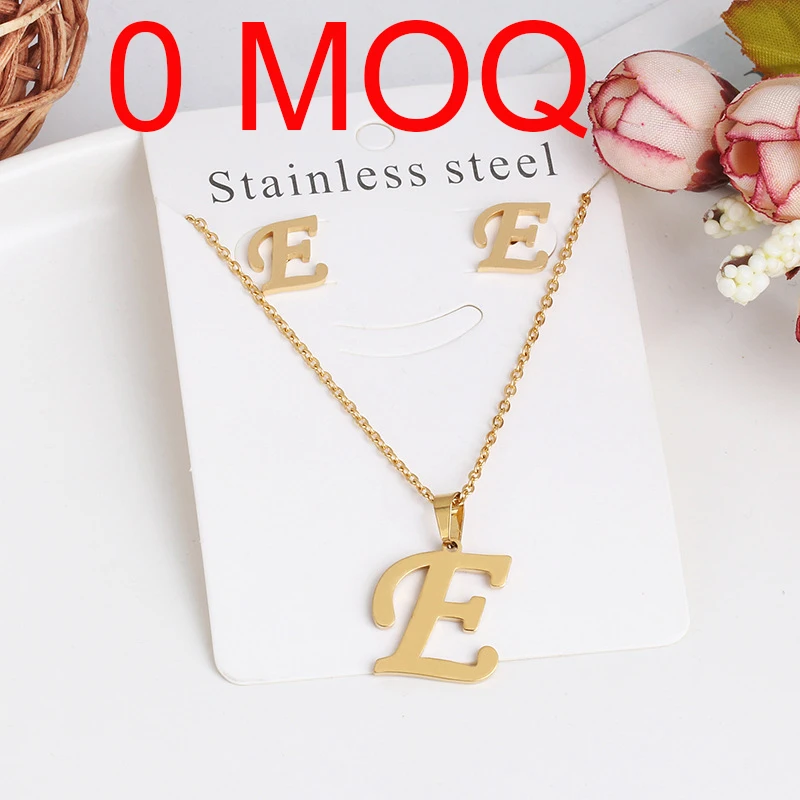 Hot Sale Luxury Necklace and Earrings Jewelry Set Fashion Gold Letter Initial Stainless Steel Jewelry Set for Women 2021
Hot Sale Luxury Necklace and Earrings Jewelry Set Fashion Gold Letter Initial Stainless Steel Jewelry Set for Women 2021