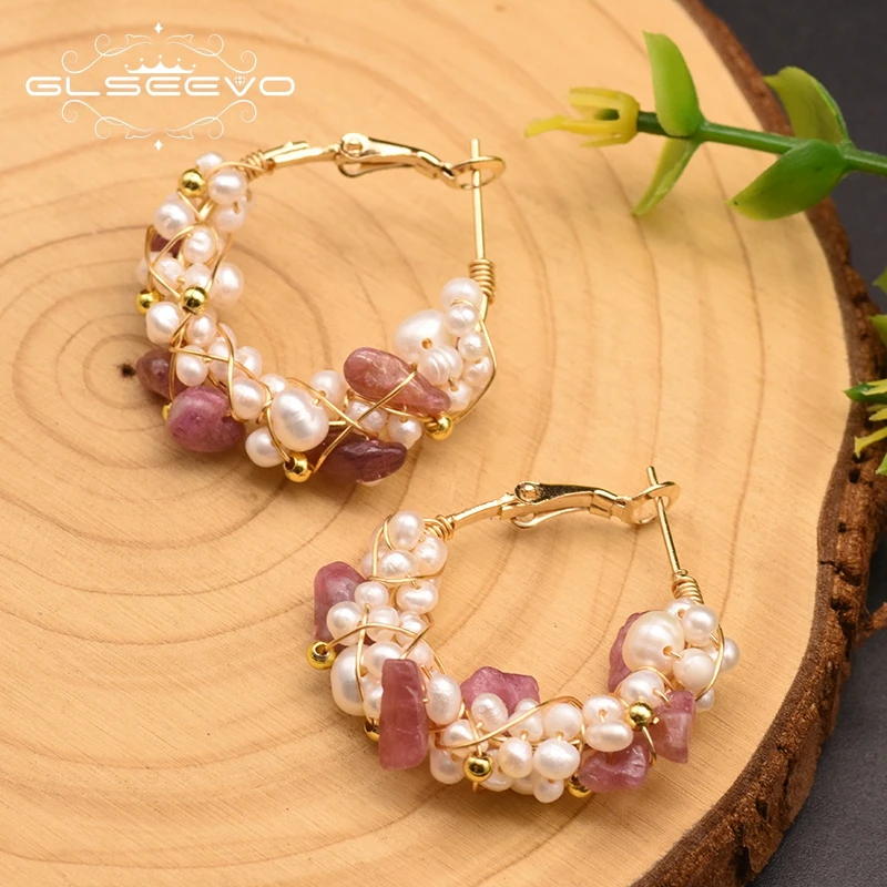 Handmade Natural Fresh Water Pearl Hoop Earrings For Women Wedding Party Natural Stone Earrings Luxury Jewelry earrings bulk
Handmade Natural Fresh Water Pearl Hoop Earrings For Women Wedding Party Natural Stone Earrings Luxury Jewelry earrings bulk