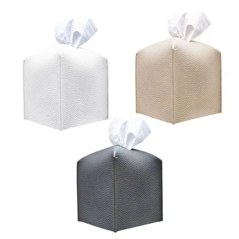 2022 Tabletex Square Tissue Box Cover for Home&Office Desk Modern PU Leather Tissue Box Holder
2022 Tabletex Square Tissue Box Cover for Home&Office Desk Modern PU Leather Tissue Box Holder