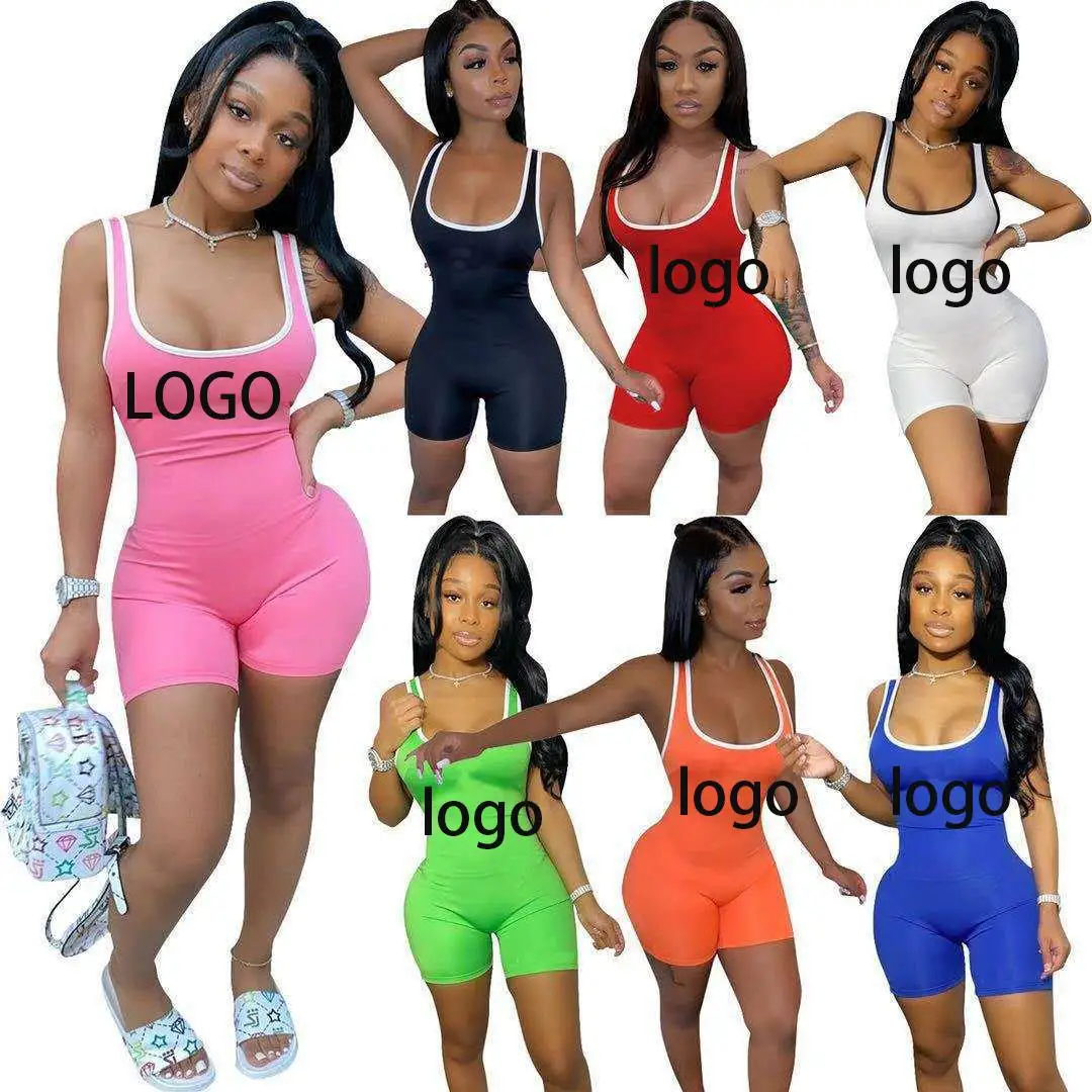 2021 Custom Logo Ladies Bodycon One Piece Rompers Jumpsuit Summer Sport Gym Sexy Plus Size Womens Shorts Sets, Picture
2021 Custom Logo Ladies Bodycon One Piece Rompers Jumpsuit Summer Sport Gym Sexy Plus Size Womens Shorts Sets, Picture