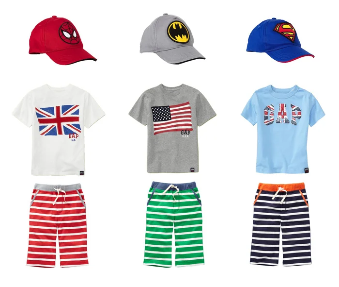 Children wear baby 100% cotton clothes boys summer style short sleeve t-shirt shorts hat 3 pcs boy summer clothes sets, Picture shows
Children wear baby 100% cotton clothes boys summer style short sleeve t-shirt shorts hat 3 pcs boy summer clothes sets, Picture shows