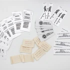 100%polester Washable Solid Color Satin garment labels print clothing labels