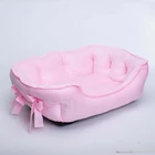 wholesale manufacturer OEM soft luxury pink cat dog bed