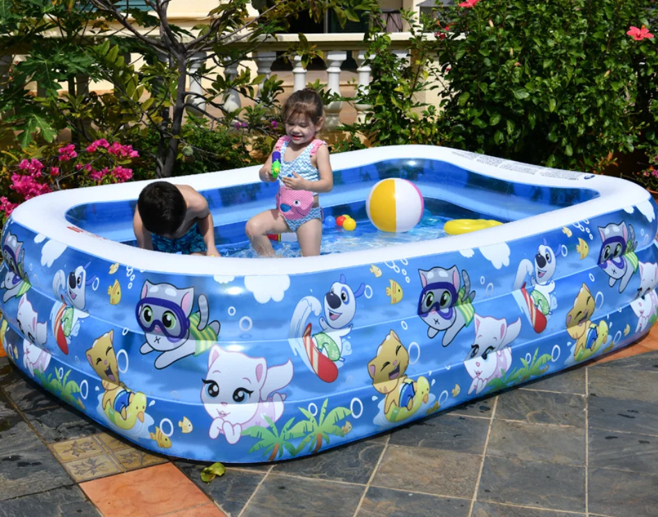 Children water game family size inflatable square water swimming paddling pool swimming pool kids
Children water game family size inflatable square water swimming paddling pool swimming pool kids