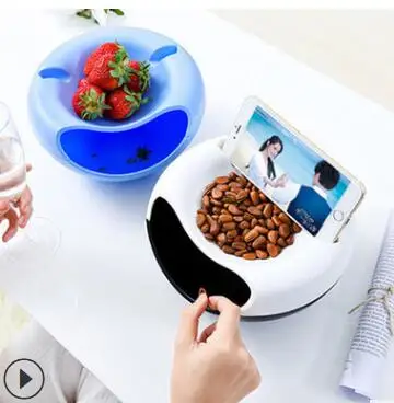 Household accessories Fruit tray box Mobile phone holder Lazy Snack Plate Kitchen Fruit Plate Multi Use Double Layer Snack Bowl, 5 colors
Household accessories Fruit tray box Mobile phone holder Lazy Snack Plate Kitchen Fruit Plate Multi Use Double Layer Snack Bowl, 5 colors