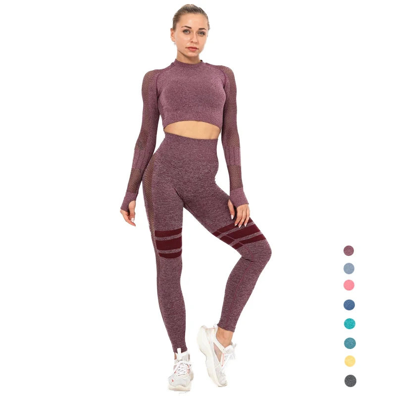 Women Seamless Fitness Sports Suits GYM Long Sleeve Shirts High Waist Running Leggings Workout Pants Yoga Suit Sport For Women
Women Seamless Fitness Sports Suits GYM Long Sleeve Shirts High Waist Running Leggings Workout Pants Yoga Suit Sport For Women