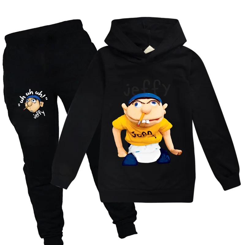 Hip Pop Cool Jeffy Printed Children Boys Girls Clothing Casual Loose Long Sleeve Pullover Hoodies and Long Pants
Hip Pop Cool Jeffy Printed Children Boys Girls Clothing Casual Loose Long Sleeve Pullover Hoodies and Long Pants