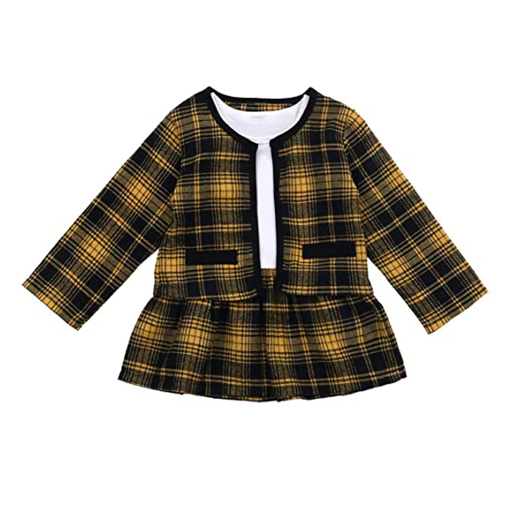 Party Formal Outfits Autumn Vintage Cardigan Coat Plaid Dress Skirt Princess 2Pcs setsToddler Baby Girls Kid Fall Clothing
Party Formal Outfits Autumn Vintage Cardigan Coat Plaid Dress Skirt Princess 2Pcs setsToddler Baby Girls Kid Fall Clothing