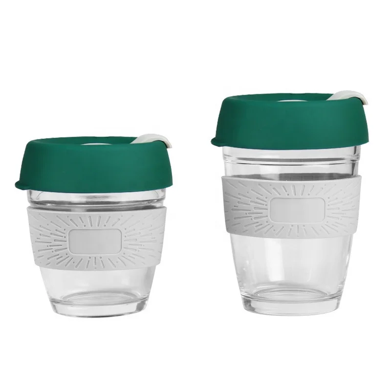 Custom Logo 12oz Eco Travel Mug Keep Glass Silicone Sleeve Reusable Coffee Cup, Multi colors
Custom Logo 12oz Eco Travel Mug Keep Glass Silicone Sleeve Reusable Coffee Cup, Multi colors
