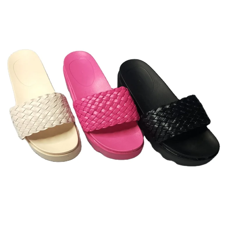 2021new women's sandals half slippers thick-soled knit slippers high heel platform flat fashion women heels OEM customization
2021new women's sandals half slippers thick-soled knit slippers high heel platform flat fashion women heels OEM customization