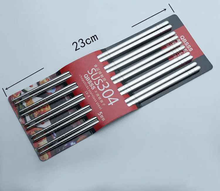 Metal Stainless Steel Cutlery 5pcs Set Chopstick Square Hollow Reusable Chopstick Stainless Steel Chopsticks Premium Flatware, Silver
Metal Stainless Steel Cutlery 5pcs Set Chopstick Square Hollow Reusable Chopstick Stainless Steel Chopsticks Premium Flatware, Silver