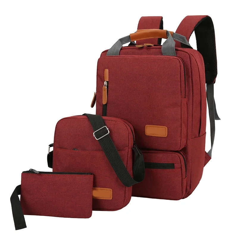 Wholesale 3 piece school bag for college student laptop shoulder bag fashion travel business computer backpack for men
Wholesale 3 piece school bag for college student laptop shoulder bag fashion travel business computer backpack for men