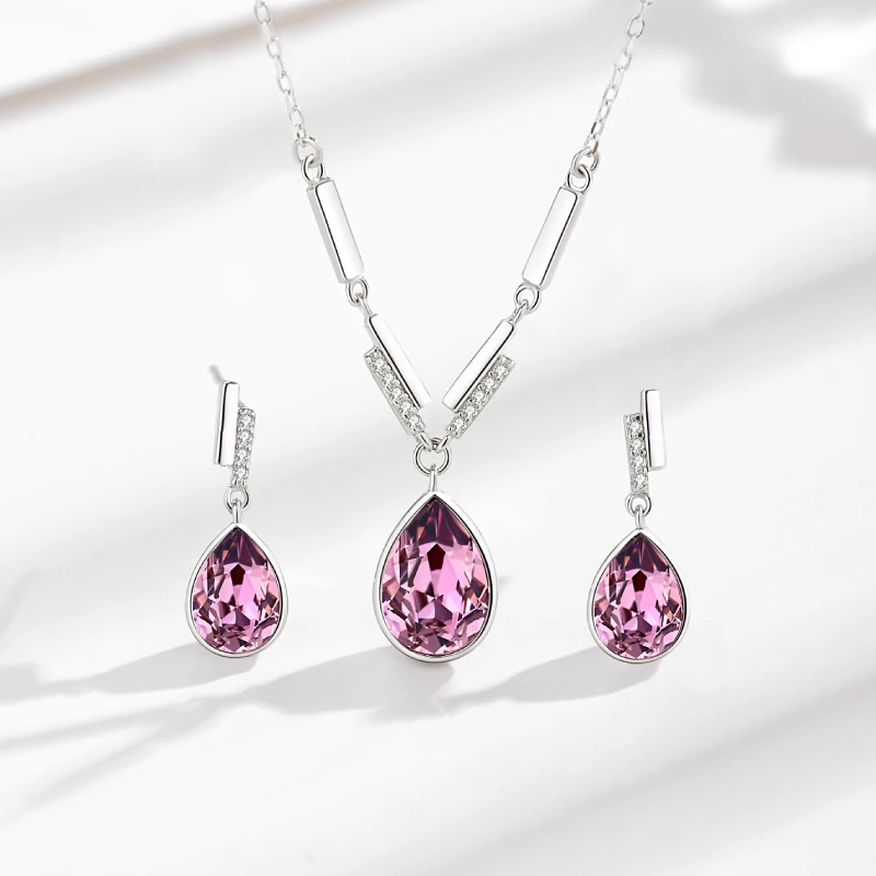 RINNTIN 2021 SW Custom Crystal Jewelry Set Necklace and Earrings Gift for Women 925 Sterling Silver Bing Austria Crystal Jewelry
RINNTIN 2021 SW Custom Crystal Jewelry Set Necklace and Earrings Gift for Women 925 Sterling Silver Bing Austria Crystal Jewelry