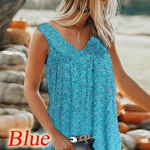 Womens Print Vest Sleeveless V-Neck T-shirt Flower plus size wholesale t-shirts Plus Size camisole, As pictures
Womens Print Vest Sleeveless V-Neck T-shirt Flower plus size wholesale t-shirts Plus Size camisole, As pictures