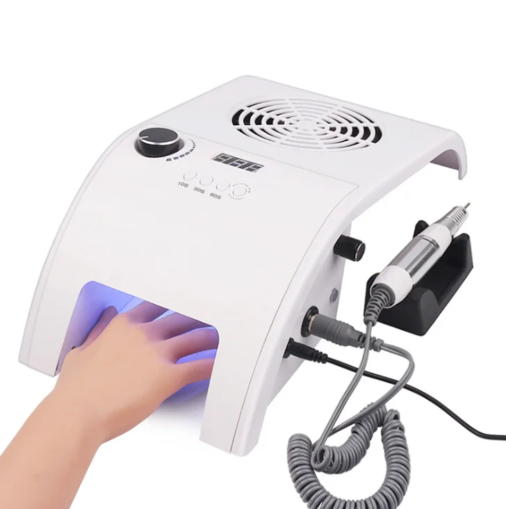 Jinyi 40W 858-8c 3 in 1 Multifunction Strong Suction 25000RPM Nail Lamp Drill Pen Nail Table With Dust Collector Machine, White
Jinyi 40W 858-8c 3 in 1 Multifunction Strong Suction 25000RPM Nail Lamp Drill Pen Nail Table With Dust Collector Machine, White
