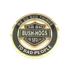 Oem Customized Logo 3d Enamel Magnet Emblem Metal Gold Silver Gift Commemorative Coin