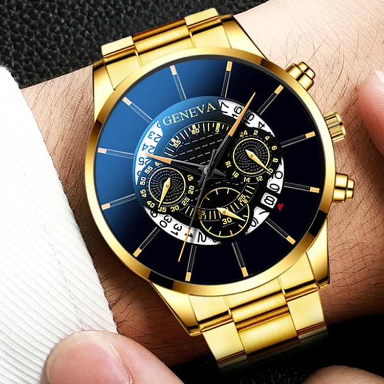 Relogio Masculino GENEVA Designer Mens Fashion Wrist Watch Simple Business Stainless Steel Straps Quartz Watches for Male, As show / custom colors
Relogio Masculino GENEVA Designer Mens Fashion Wrist Watch Simple Business Stainless Steel Straps Quartz Watches for Male, As show / custom colors