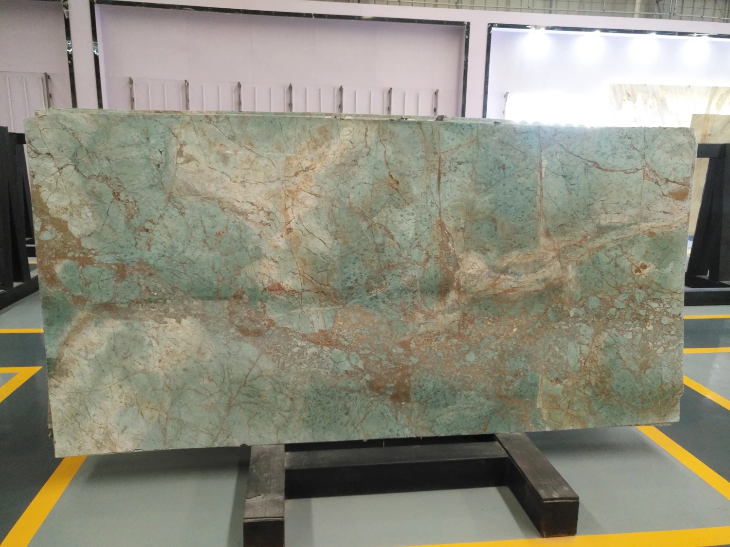 wholesale natural peacock green onyx marble tiles