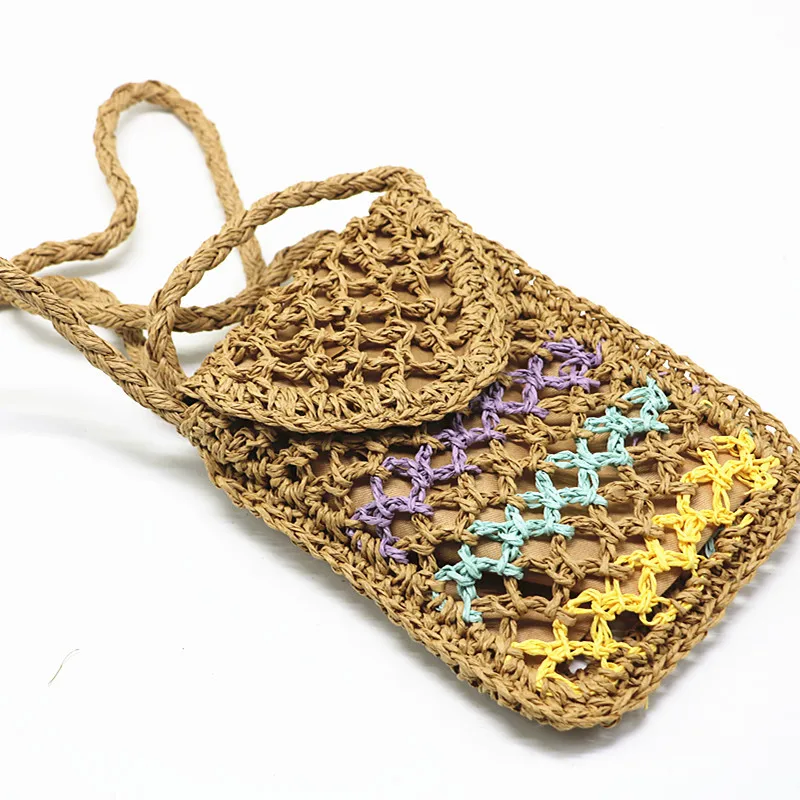 straw bag summer beach bag handbags for women bohemian style handmade mobile phone bag, Khaki and beige
straw bag summer beach bag handbags for women bohemian style handmade mobile phone bag, Khaki and beige