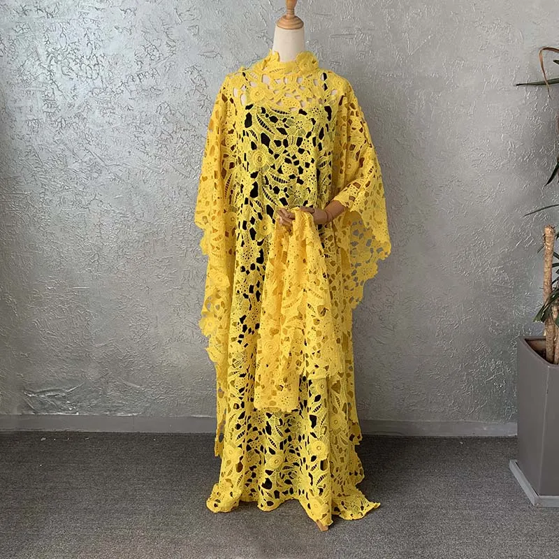 African women fashion dress Muslim Abaya flower lace free size long dress American chic style high quality turtle neck
African women fashion dress Muslim Abaya flower lace free size long dress American chic style high quality turtle neck