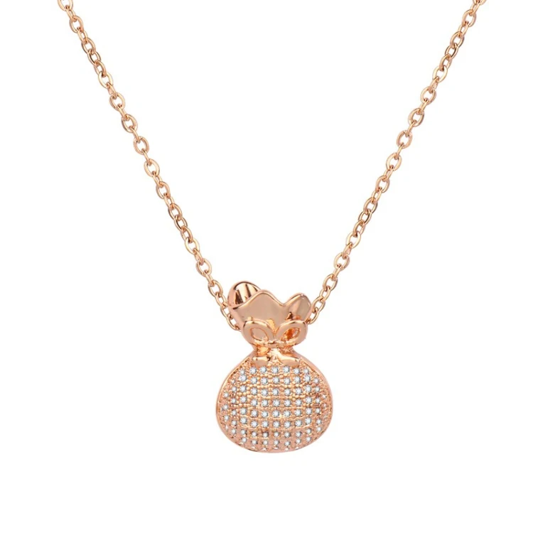 New Korean Simple Wealth Transfer Jewelry Blessing Bag Female Necklace Pendant Reveal Collarbone Chain Necklace
New Korean Simple Wealth Transfer Jewelry Blessing Bag Female Necklace Pendant Reveal Collarbone Chain Necklace