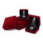 Luxury Bracelet Box Square Wedding Pendant Ring Case Jewelry Gift Box with LED Light for Engagement Wedding