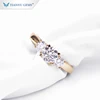Tianyu gems custom 1ct H&A cut D VVS three pieces synthesis moissanite yellow gold ring 14k 18k and silver