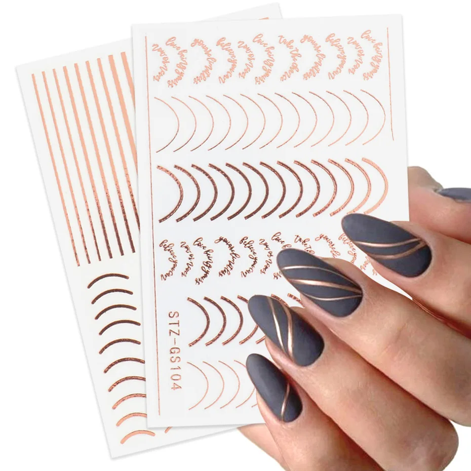 Hot selling Self Adhesive Decals Gold And Silver French Nail Strips Lines Tape 3D Nail Art Stickers For Nails, Picture
Hot selling Self Adhesive Decals Gold And Silver French Nail Strips Lines Tape 3D Nail Art Stickers For Nails, Picture