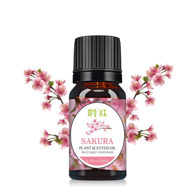 

Top Quality 100% Pure Therapeutic Grade 10ml Sakura 6 Packs Aromatherapy Essential Oils For Diffuser Relaxation Calming