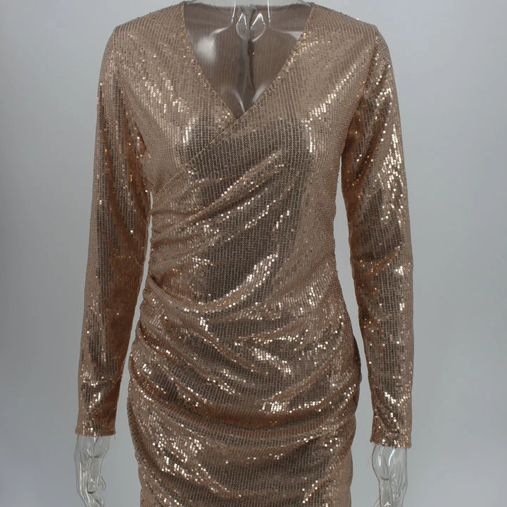 F40780A the newest sexy deep V-neckirregular skirt sequins dress girls evening dresses evening dresses with sequined, As picture
F40780A the newest sexy deep V-neckirregular skirt sequins dress girls evening dresses evening dresses with sequined, As picture