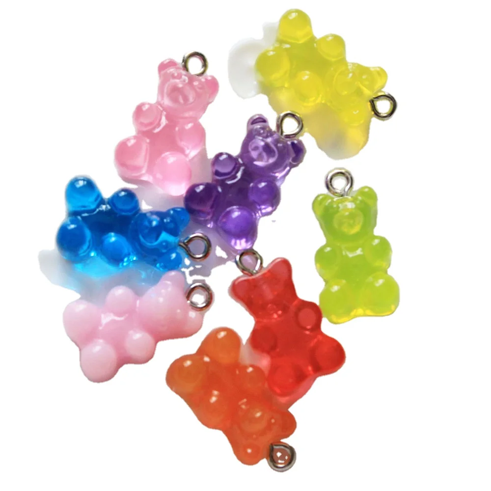 Fashion Cute Resin Gummy Bear Pendant Charms For Woman Girls Cartoon Jewelry Findings DIY Wholesale 10*17mm, Mixed color or single color
Fashion Cute Resin Gummy Bear Pendant Charms For Woman Girls Cartoon Jewelry Findings DIY Wholesale 10*17mm, Mixed color or single color