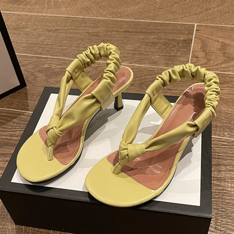 New Design Pleated Leather Elastic Band Gladiator women's Sandals Ladies Summer Fashion Clip Toe Party High Heels Women Shoes
New Design Pleated Leather Elastic Band Gladiator women's Sandals Ladies Summer Fashion Clip Toe Party High Heels Women Shoes