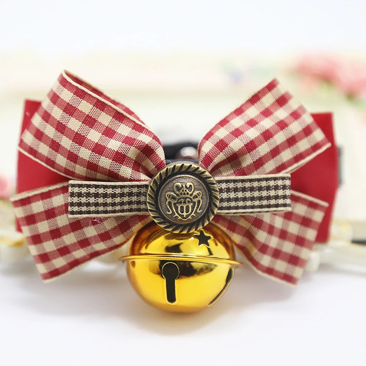 Wholesale classic printing Bow Tie luxury adjustable Metal Buckle dog collar pet leash and collar with bell, Virous colos
Wholesale classic printing Bow Tie luxury adjustable Metal Buckle dog collar pet leash and collar with bell, Virous colos