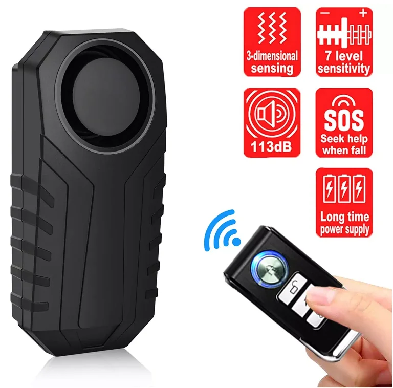 

Most Popular Wireless Remote Vibration Sensor Alarm bicycle alarms for bikes rechargeable bike anti theft alarm system