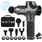 2020 New OEM professional vibration fascial cordless lcd massage gun with led