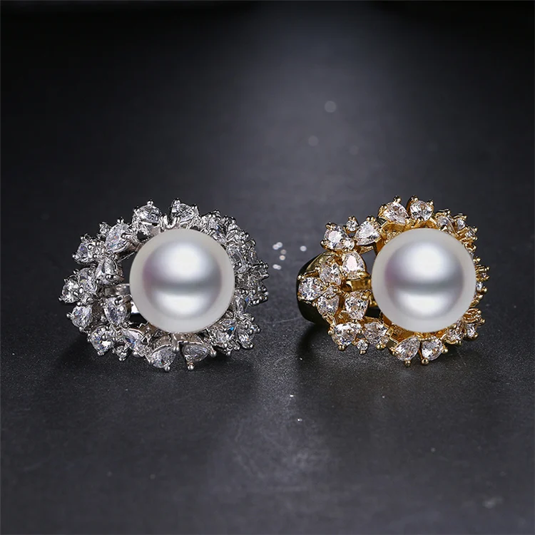 Fashion trendy women's ring exaggerated snowflake micro-inlaid zircon Pearl adjustable ring
Fashion trendy women's ring exaggerated snowflake micro-inlaid zircon Pearl adjustable ring