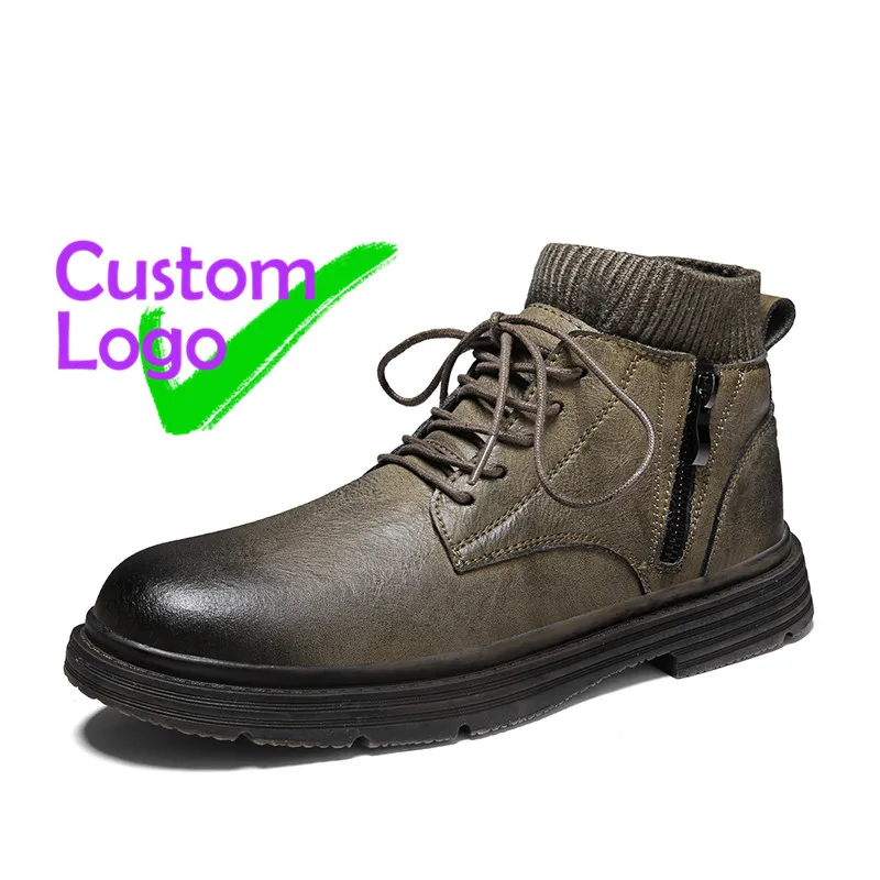 spring Casual Leather Shoes Lujo High Cut Breathable Men Fashion Leather Shoes Side Zipper design Flat Leather Shoes Cheapest
spring Casual Leather Shoes Lujo High Cut Breathable Men Fashion Leather Shoes Side Zipper design Flat Leather Shoes Cheapest