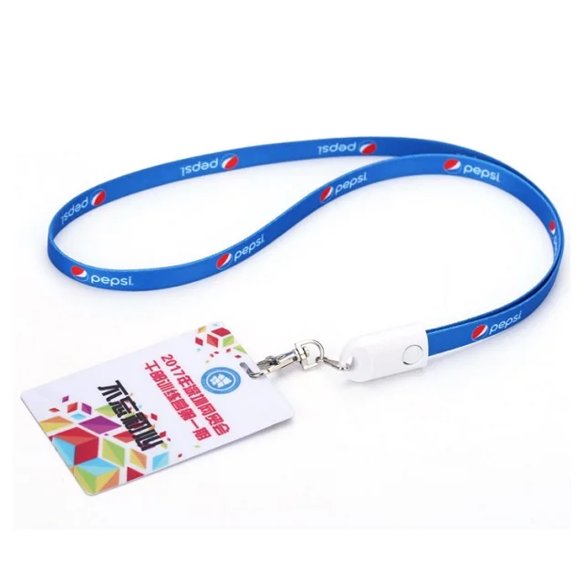OEM Logo 90cm Lanyard Micro USB Cable Polyester Braided Mobile Phone Cables - ANKUX.COM