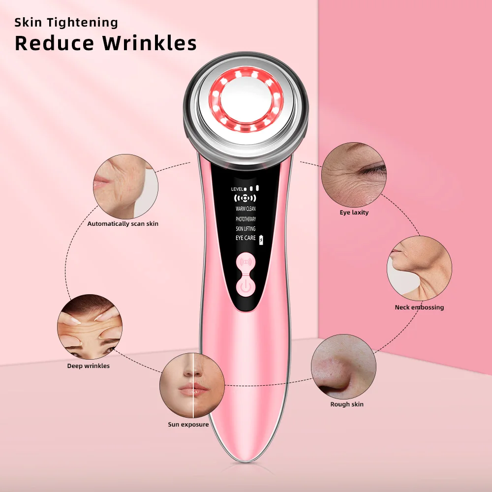 Best selling products ultrasonic ems facial cleaning the skin face vibration machine led facial massager, White/customized
Best selling products ultrasonic ems facial cleaning the skin face vibration machine led facial massager, White/customized