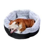 Super soft pet dog bed dogs kennel plush round cat mat winter warm sleeping bag puppy cushion pat dog and cat house