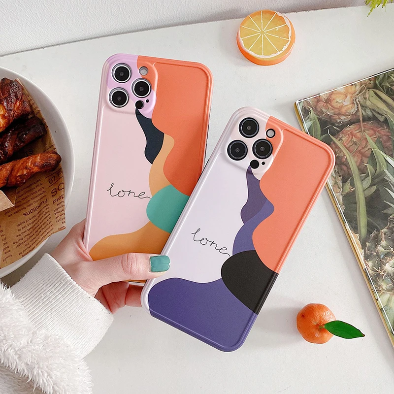 For iPhone 12 Pro Max Cases Colorblock Abstract Art Phone Case For iPhone 11 Pro Max XR XS Max 7 8 Plus Matte Back Cover
For iPhone 12 Pro Max Cases Colorblock Abstract Art Phone Case For iPhone 11 Pro Max XR XS Max 7 8 Plus Matte Back Cover