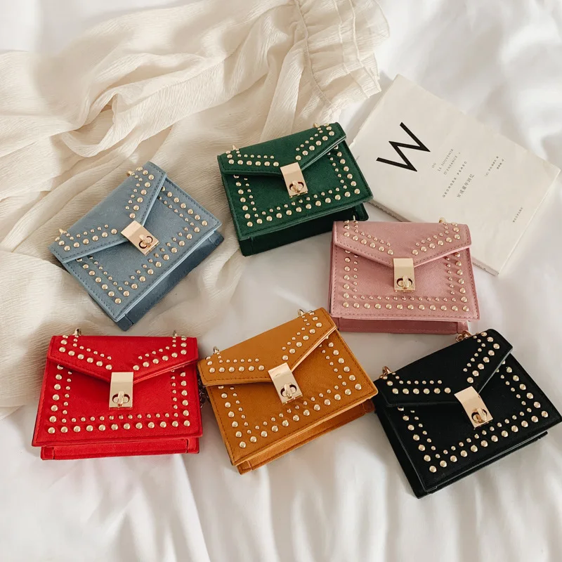 TS9162 Rivet Mini square bag children Designer 2020 elegant stylish shoulder rivet kids bag Rivets bag for children purse
TS9162 Rivet Mini square bag children Designer 2020 elegant stylish shoulder rivet kids bag Rivets bag for children purse