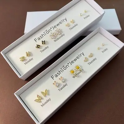high end box package 14k gold S925 Zircon Silver Needle elegant earrings wholesale custom 2021 hot sale weekly hoop earrings set, 17 various colors available
high end box package 14k gold S925 Zircon Silver Needle elegant earrings wholesale custom 2021 hot sale weekly hoop earrings set, 17 various colors available